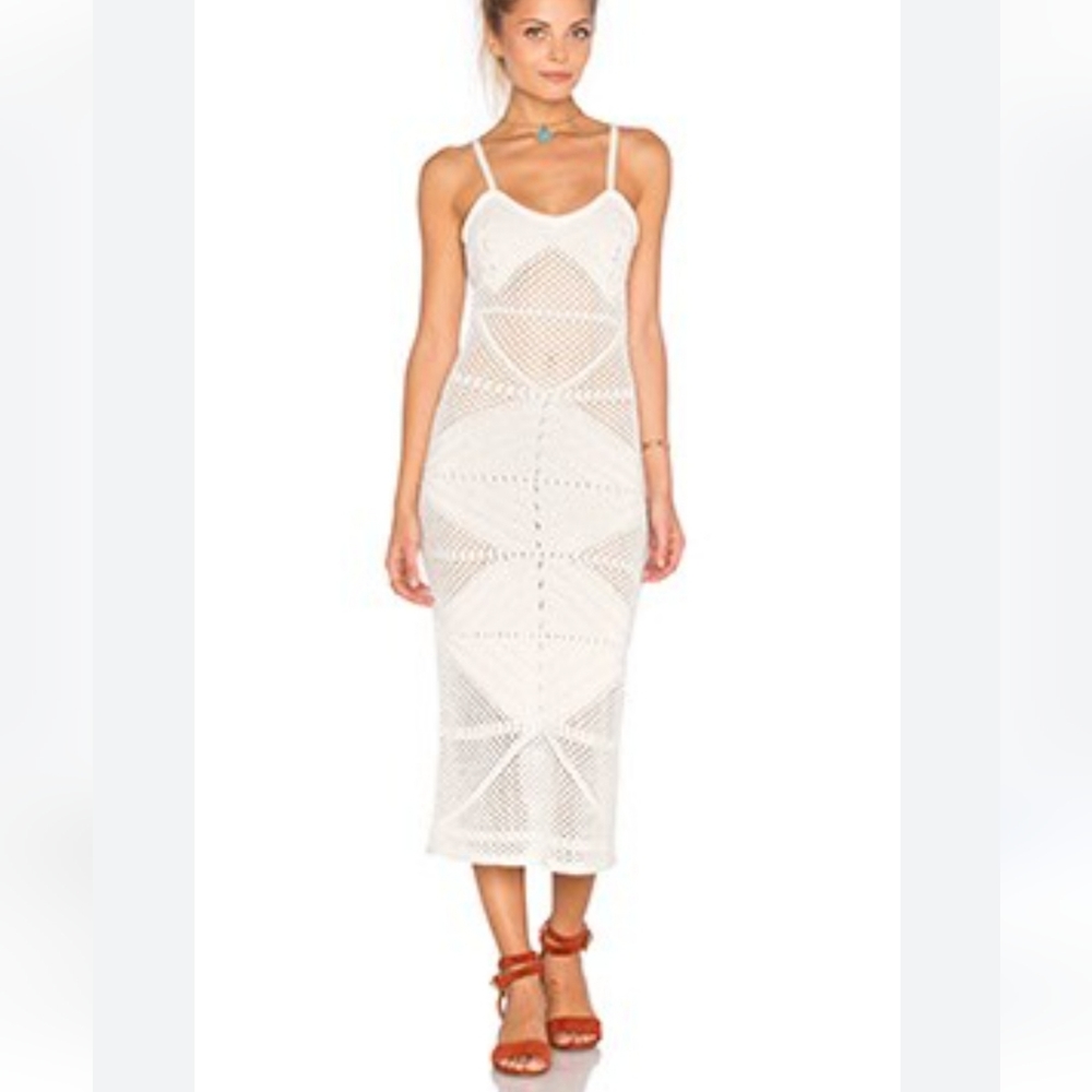 Elegant White Midi Dress